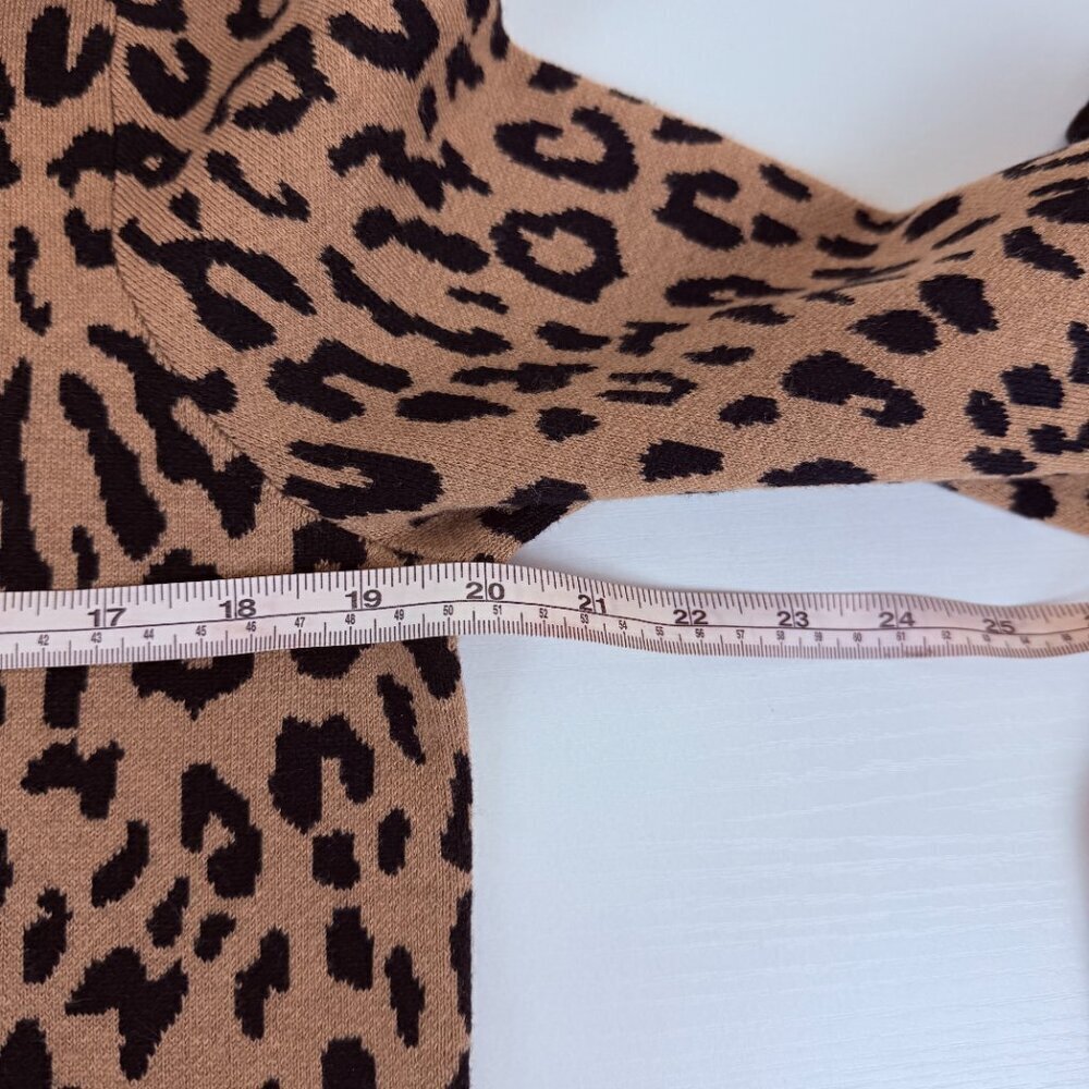 NWT J.Crew Leopard Print Sweater Dress with Pockets – Women’s Large - Picture 13 of 14
